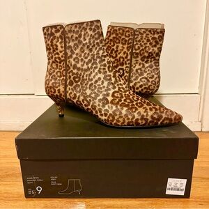 J. Crew Fiona Animal Print Ankle Booties NWT